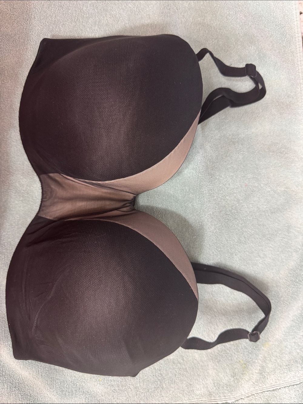 Victoria's Secret Black and Taupe T-Shirt Bra